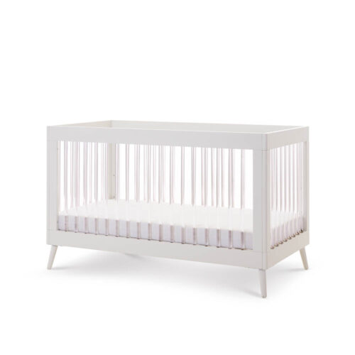 Obaby Maya Cot Bed White Acrylic