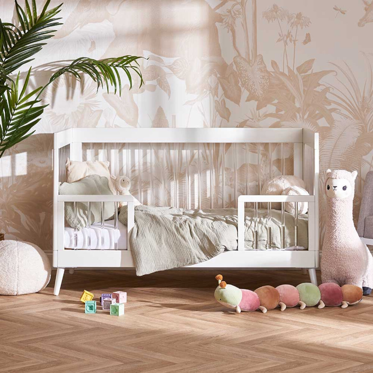 Obaby Maya Cot Bed White Acrylic 2