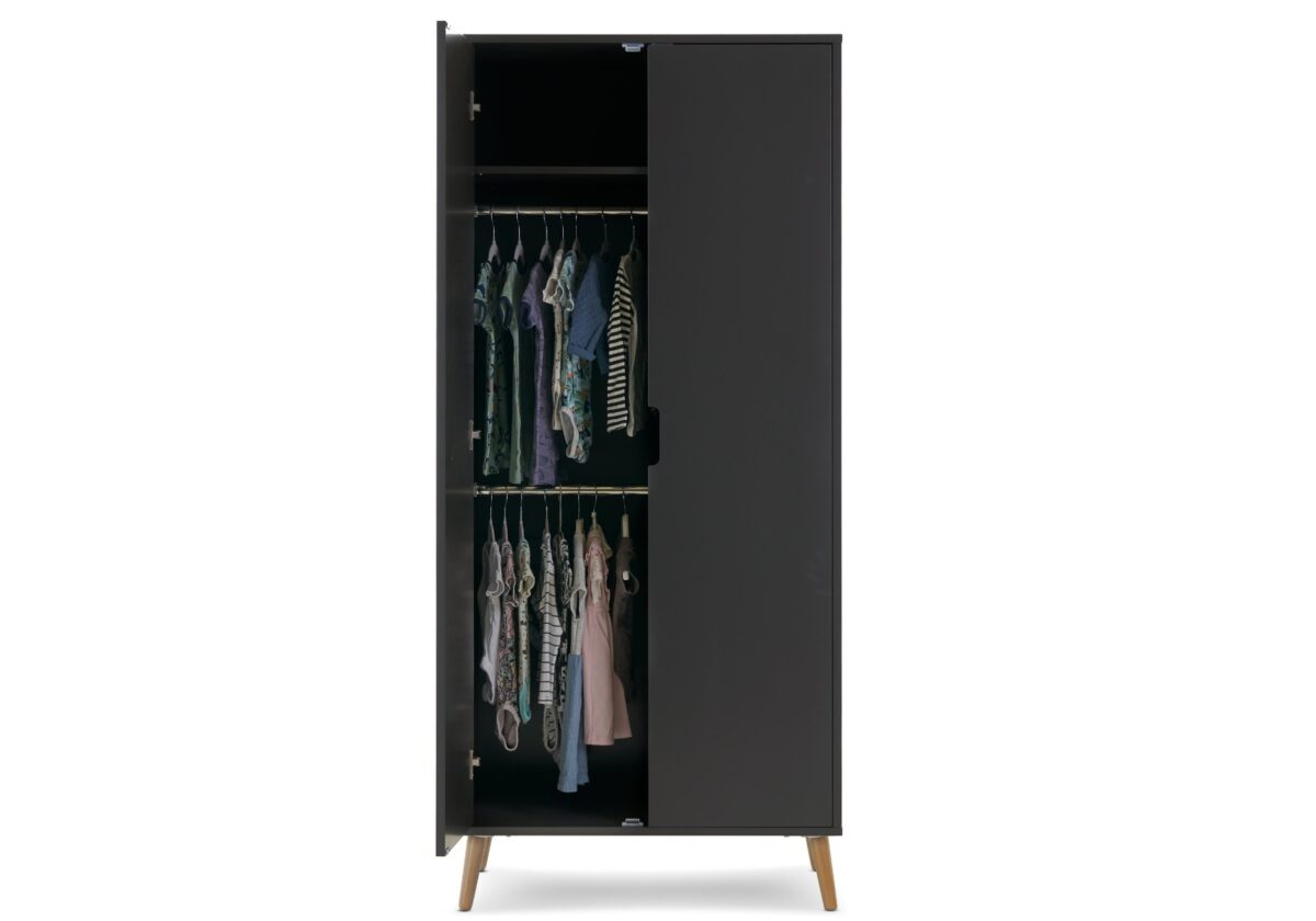 Obaby Maya Double Wardrobe Slate with Natural 5