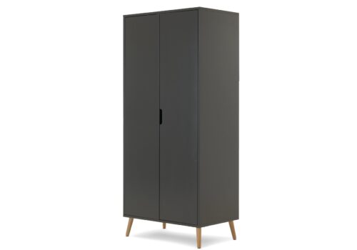Obaby Maya Double Wardrobe Slate with Natural