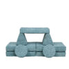 Playrama Montessori Kids Play Sofa ocean stone 1
