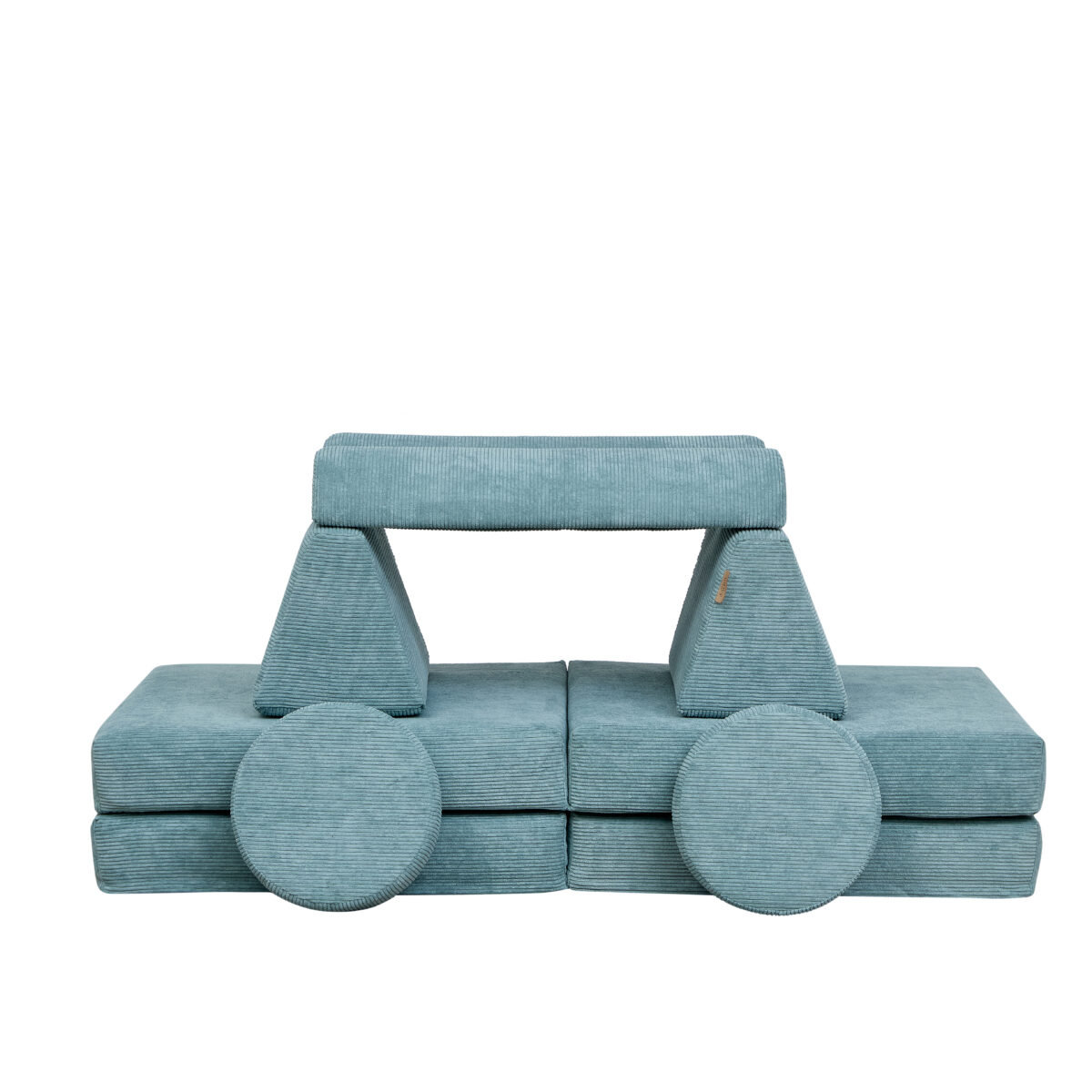 Playrama Montessori Kids Play Sofa ocean stone 1