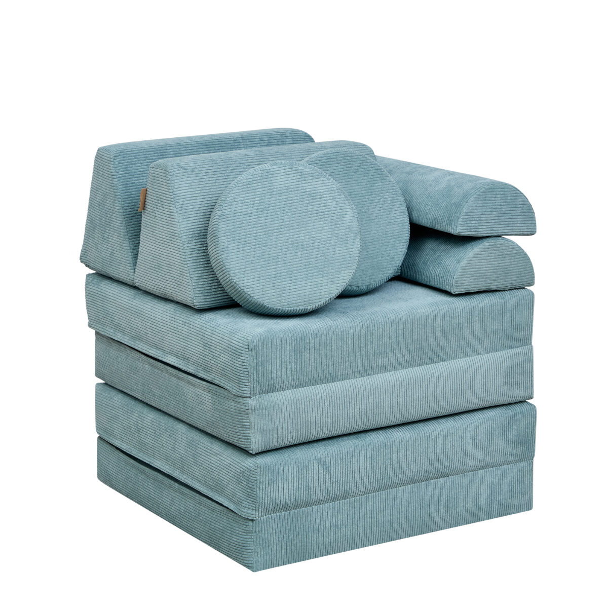 Playrama Montessori Kids Play Sofa ocean stone 6