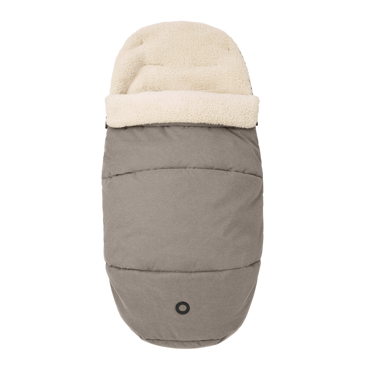 Maxi-Cosi footmuff in Twillic Truffle with fleece lining, windproof and cold weather ready.