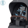 Maxi-Cosi Fame 7 Essential Bundle - Pushchair & Carrycot - Twillic Graphite 15