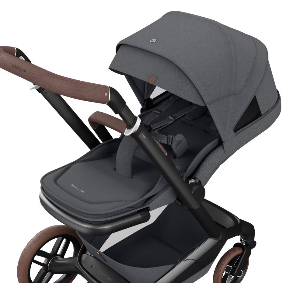 Maxi-Cosi Fame 7 Essential Bundle - Pushchair & Carrycot - Twillic Graphite 12
