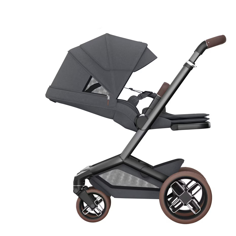 Maxi-Cosi Fame 7 Essential Bundle - Pushchair & Carrycot - Twillic Graphite 8