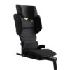 Axkid Up High Back booster car seat in black, ergonomic design with adjustable headrest and side wings.