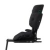 Side profile of Axkid Up booster seat, showing Isofix connectors, side-impact protection, and reclining base.