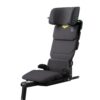 AXKID Up booster in Arctic Mist Grey showing premium comfort, adjustability, and side protection.