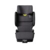 AXKID Up car seat in Arctic Mist Grey, showing adjustable height and side support cushions.