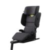 Arctic Mist Grey AXKID Up booster with adjustable backrest and high side protection for safe travel.