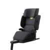 AXKID Up high back booster seat for children, in modern grey with integrated safety and comfort features.