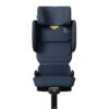 Full front view of Axkid Up booster in Glacier Lake Blue with high back and ergonomic padding.