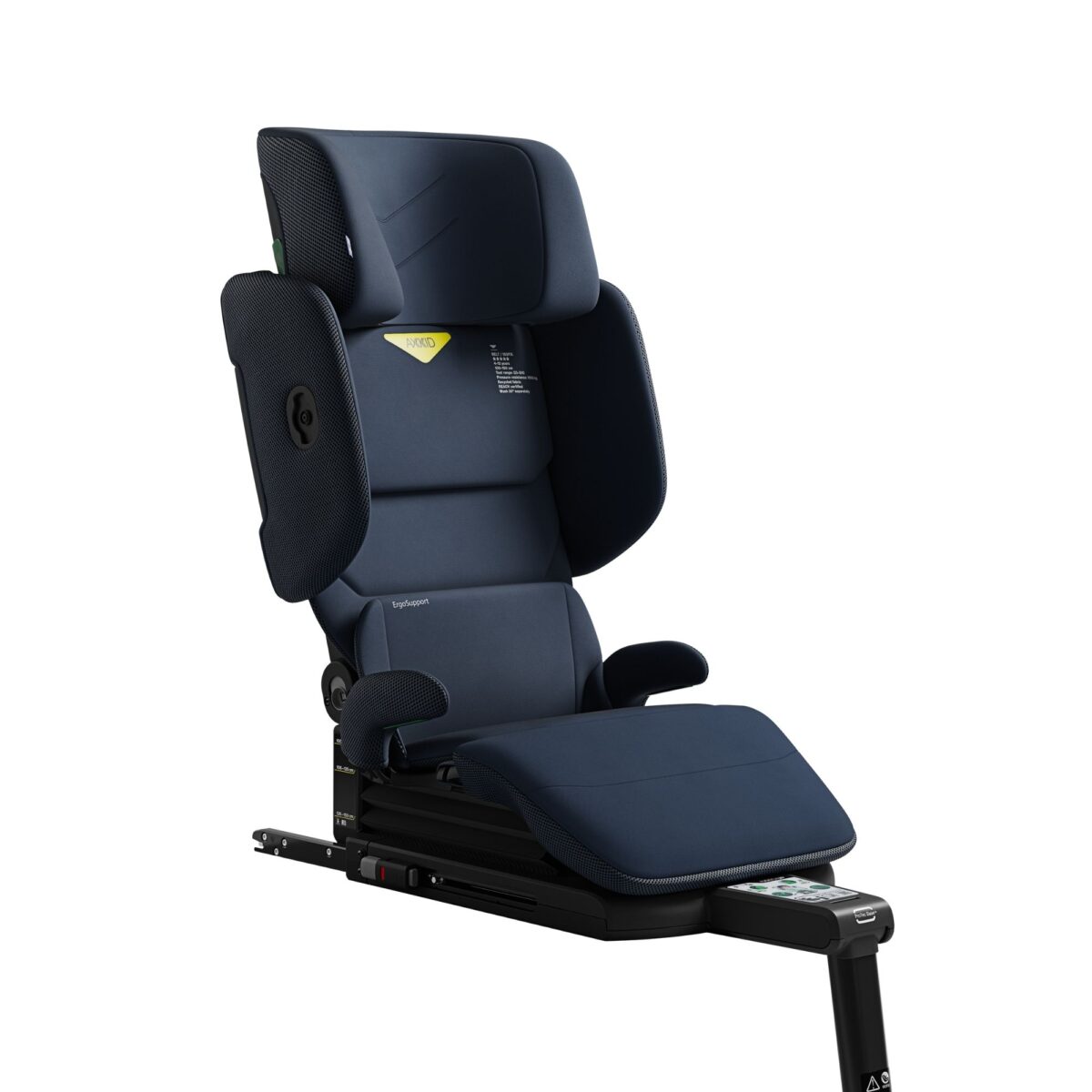 Glacier Lake Blue Axkid Up booster seat with recline and support features for growing children.