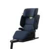 Axkid Up Glacier Lake Blue child booster seat with side protection and height-adjustable headrest.