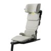 Axkid Up booster seat in Beachgrass Beige with armrests and reinforced safety side panels.