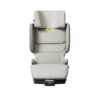 Front shot of Axkid Up booster car seat in beige with contoured cushioning and sleek design.