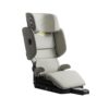 Axkid Up high back booster car seat in Beachgrass Beige with compact, reclining design.