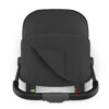 Top view of Jake UPPAbaby MINU V3 stroller showing peekaboo mesh window and leather handle.