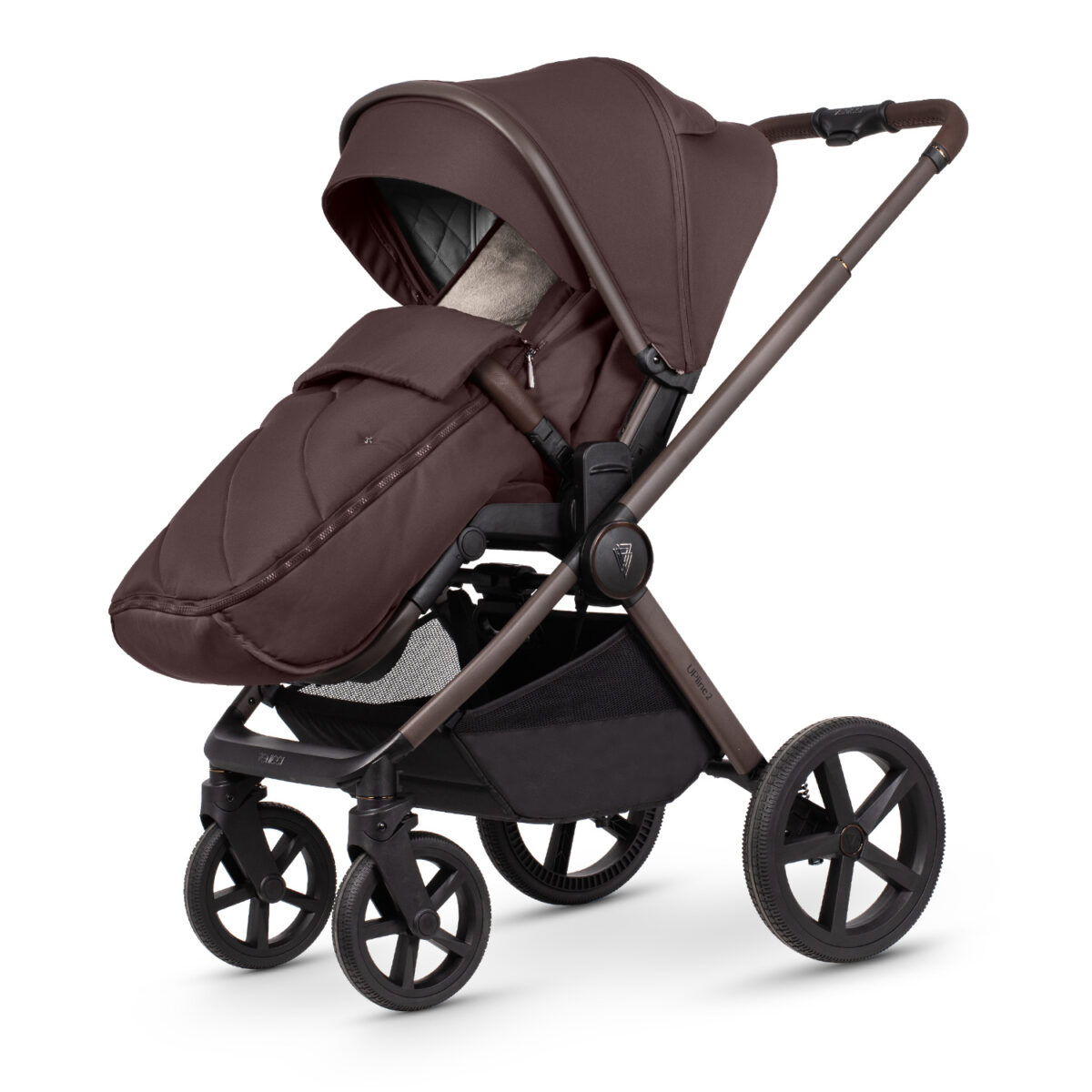Venicci-Upline-2-Burgundy-SE-Seat-Unit-with-Footmuff