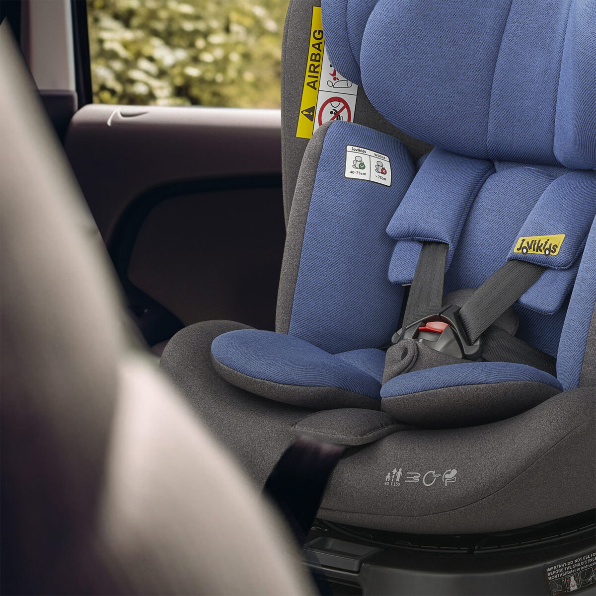 Jovikids Ranger 360° Swivel i-Size Car Seat 40-150cm in Blue 4