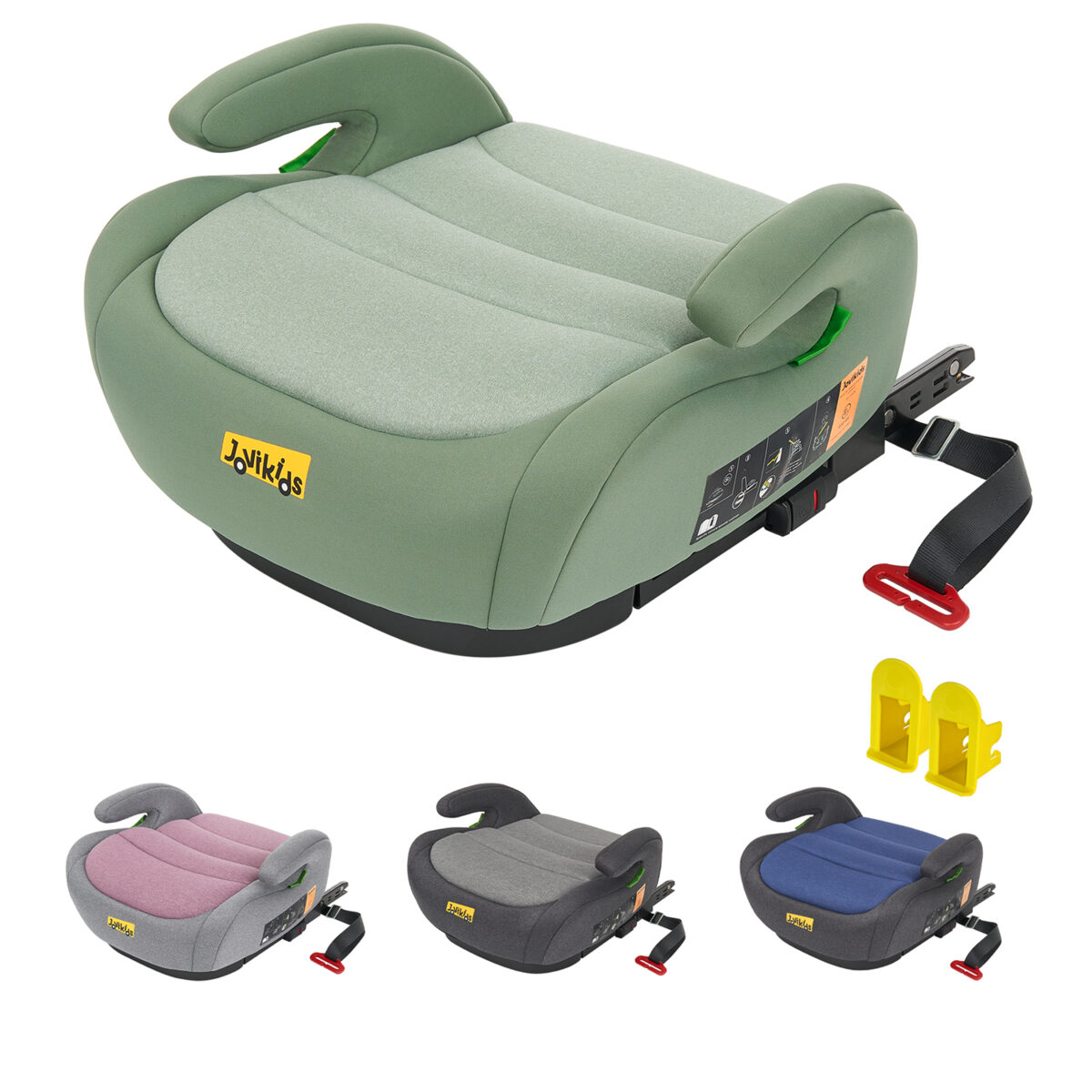 Jovikids OHHO Portable Booster i-Size 125–150cm in Green 7