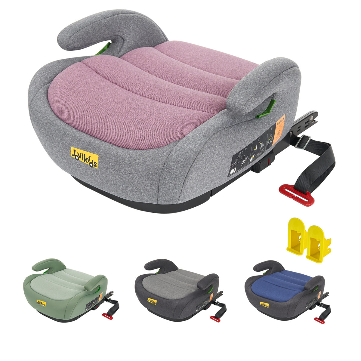 Jovikids OHHO Portable Booster i-Size 125–150cm in Pink 13