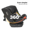 Jovikids Ranger TT 360° Swivel i-Size Car Seat 40–150cm in Black 10