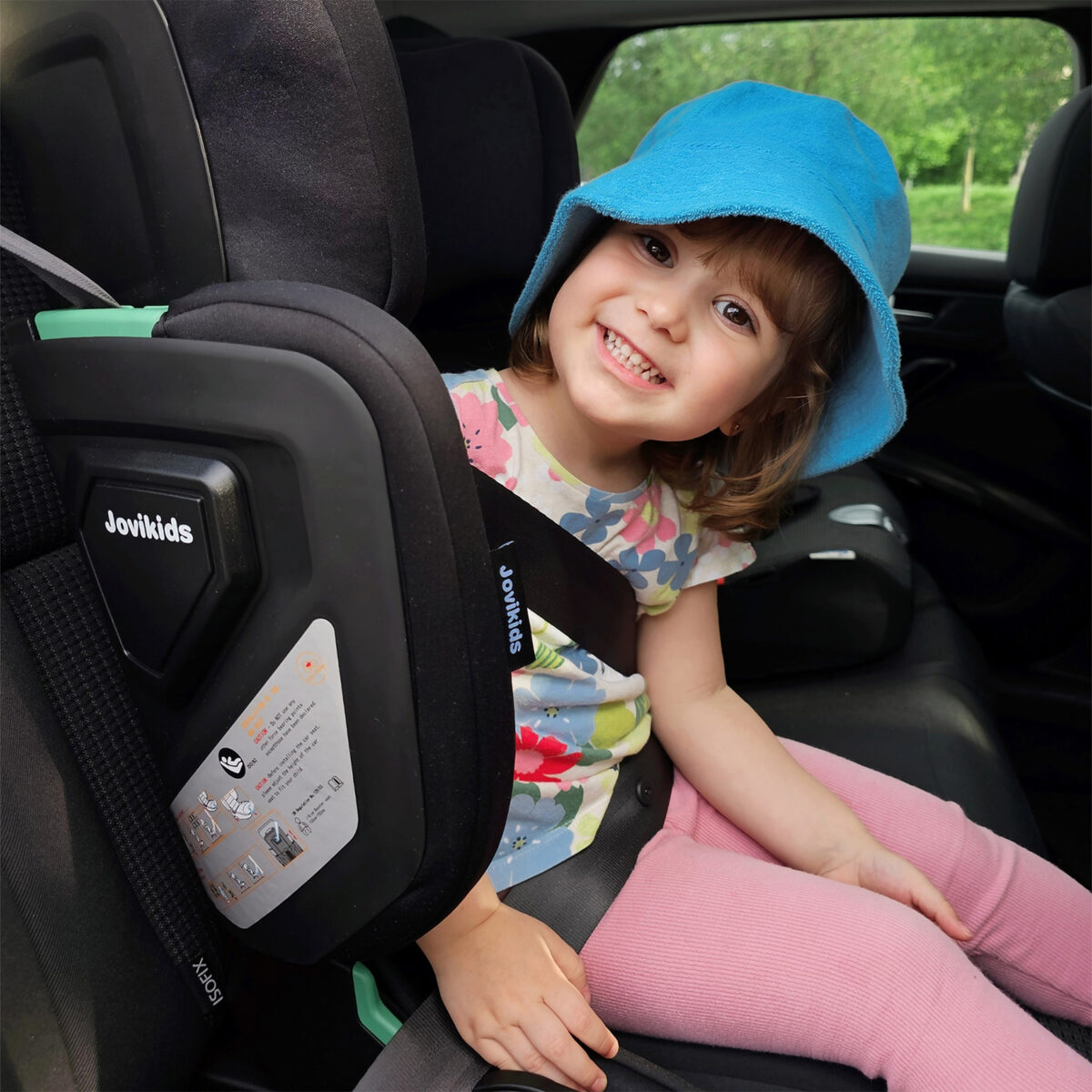 Jovikids Rober Portable Highback Booster i-Size 100–150cm in Black 4