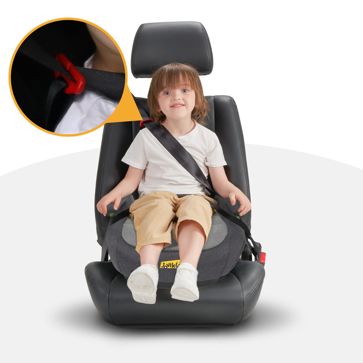 Jovikids OHHO Portable Booster i-Size 125–150cm in Grey 9