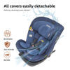 Jovikids Ranger TT 360° Swivel i-Size Car Seat 40–150cm in Blue 8