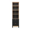 CuddleCo Rafi Bookcase – Oak & Black 5