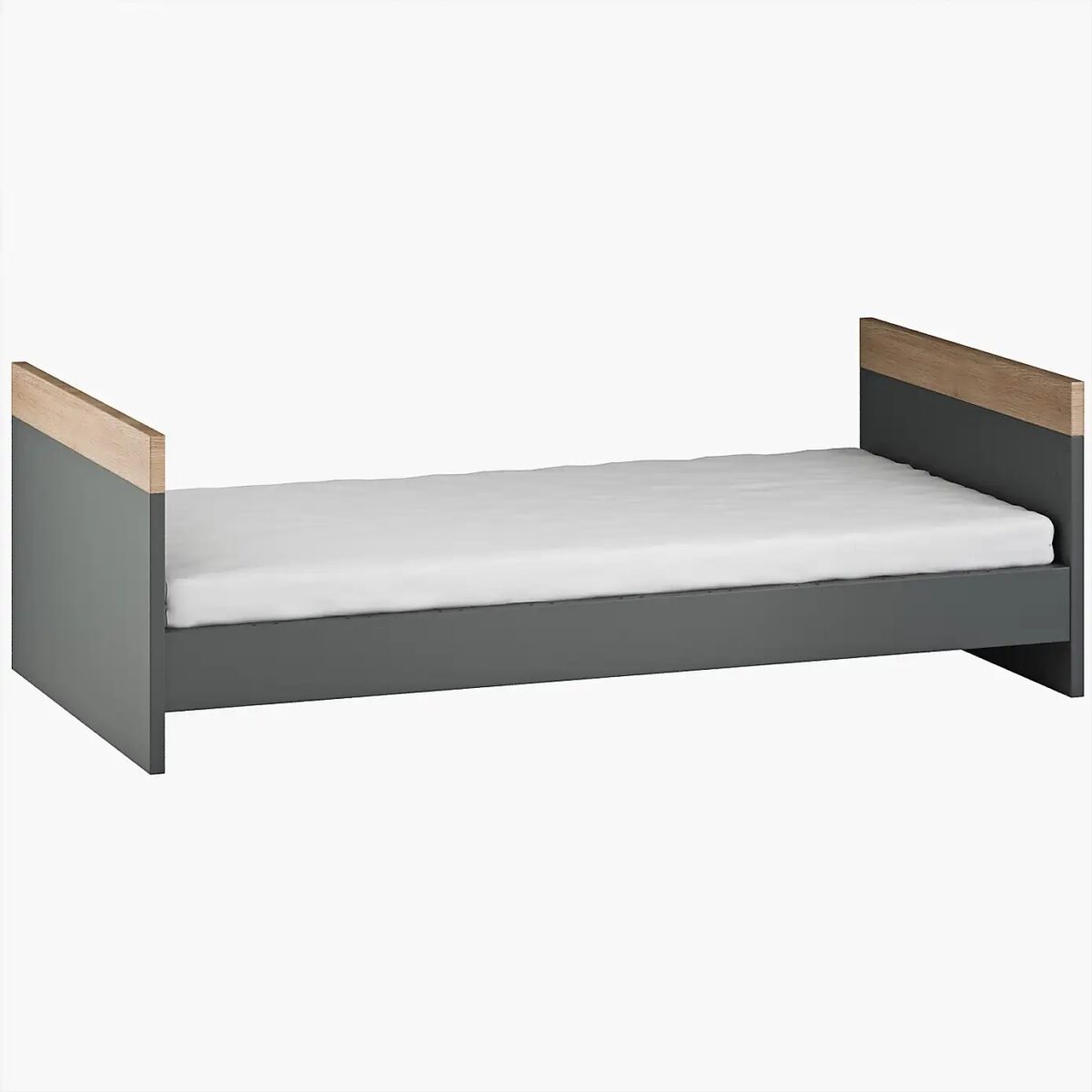 Little Acorns Burlington Cot Bed - Anthracite Grey & Oak 4