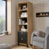 CuddleCo Rafi Bookcase – Oak & Black 3