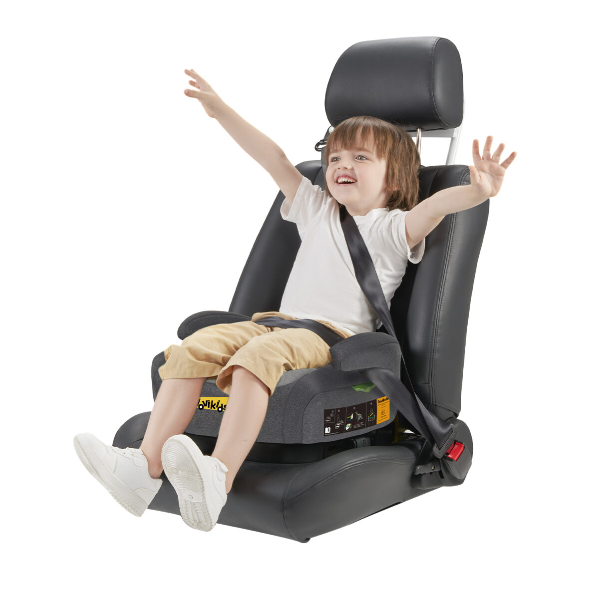 Jovikids OHHO Portable Booster i-Size 125–150cm in Grey 2