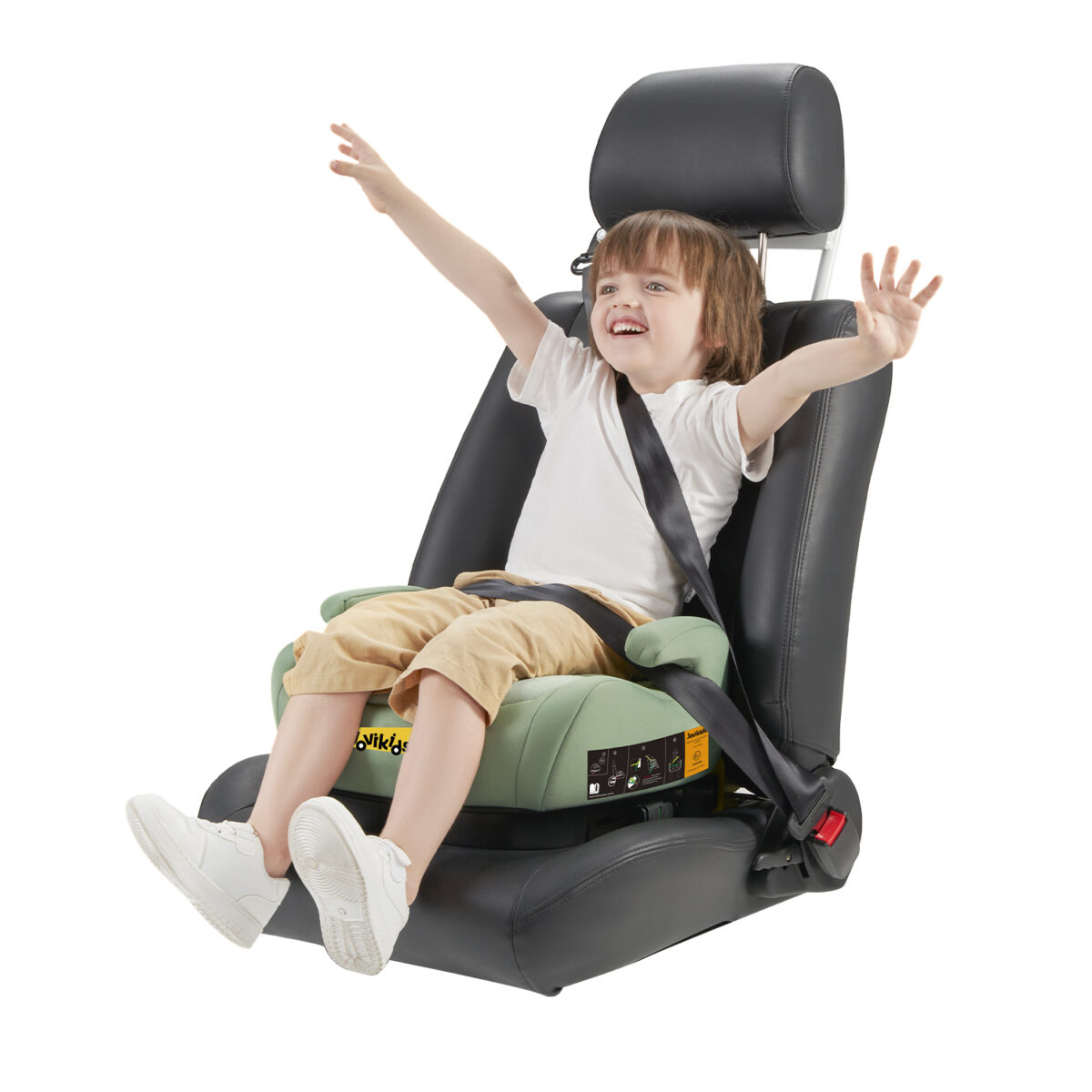 Jovikids OHHO Portable Booster i-Size 125–150cm in Green 5