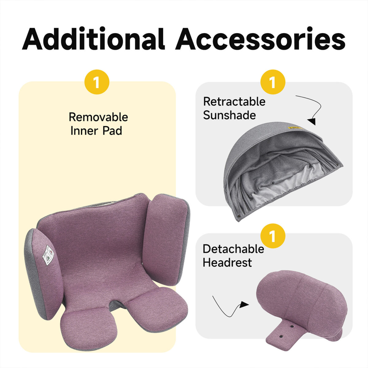 Jovikids Ranger 360° Swivel i-Size Car Seat 40-150cm in Pink 7