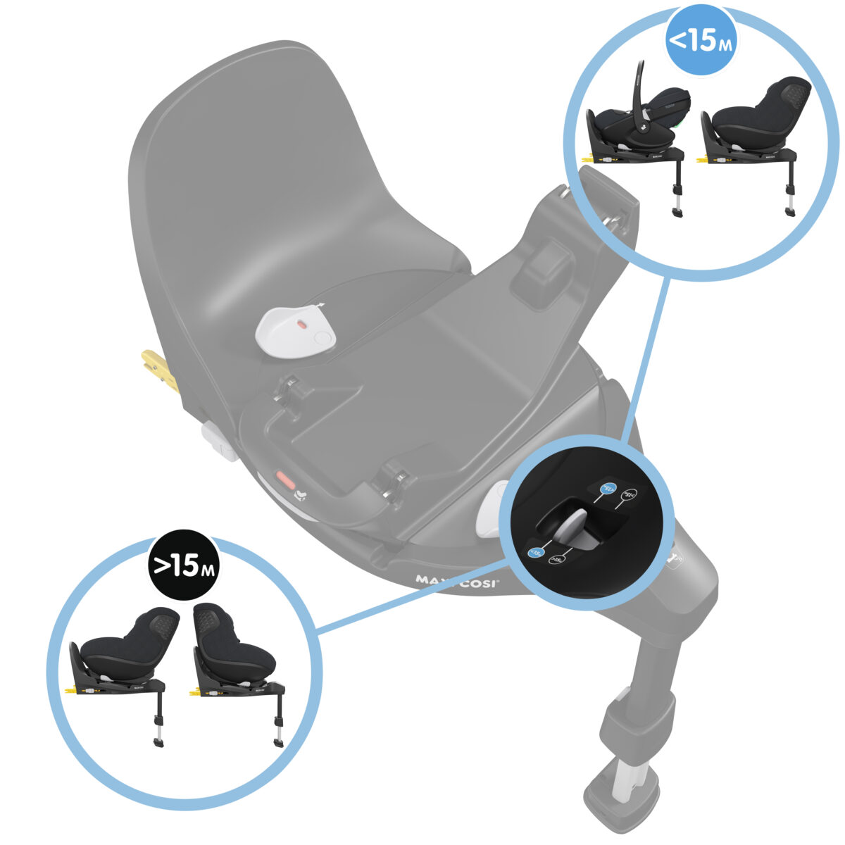 Maxi-Cosi Oxford + Premium Bundle with Pebble 360 Pro 2 Car Seat & FamilyFix 360 Pro Base - Twillic Truffle 12