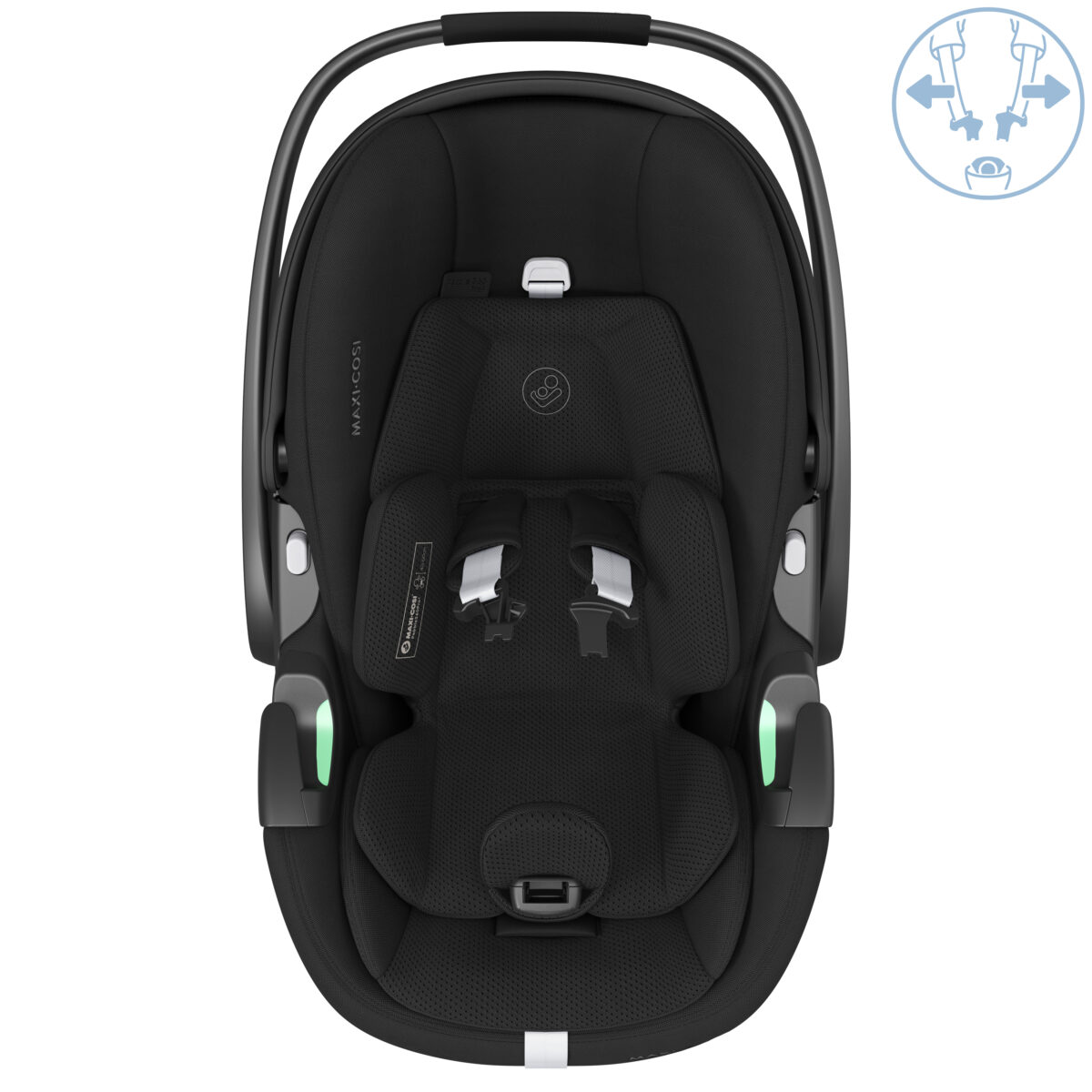 Maxi-Cosi Oxford + Premium Travel System with Pebble 360 Pro 2 Car Seat & ISOFIX Base - Twillic Black 21