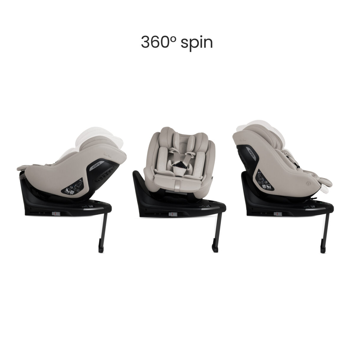 Silver Cross Approach 360 Car Seat with ISOFIX Base in natural taupe 8