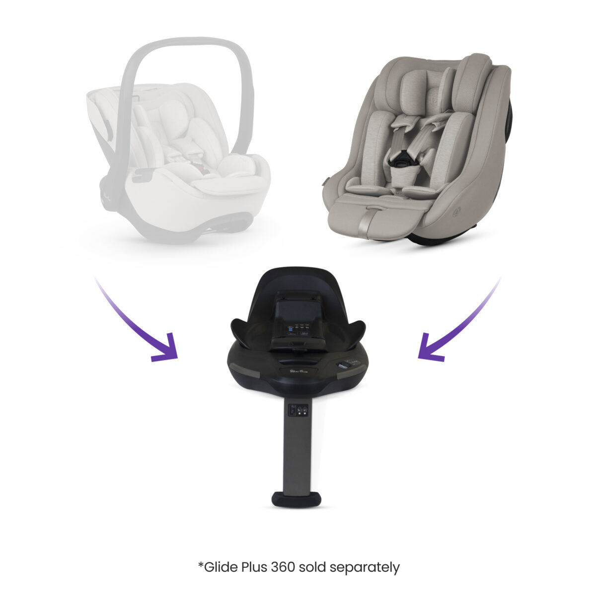 Silver Cross Approach 360 Car Seat with ISOFIX Base in natural taupe 9