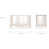 CuddleCo Clara Mini 2 Piece Nursery Furniture Set – Cashmere 3