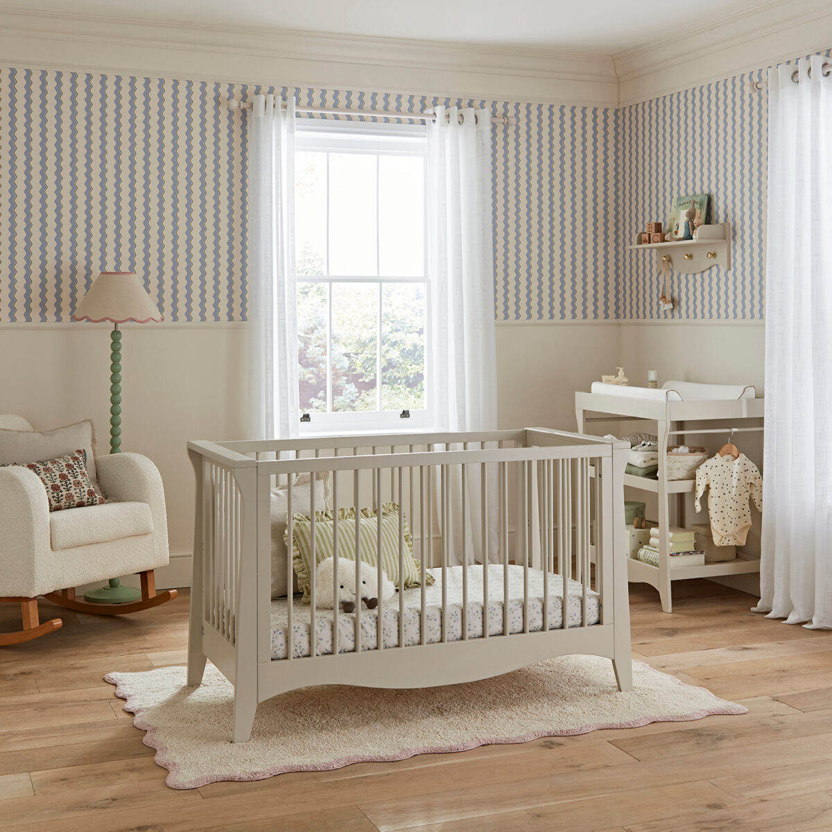 CuddleCo Clara Mini 2 Piece Nursery Furniture Set – Cashmere 9