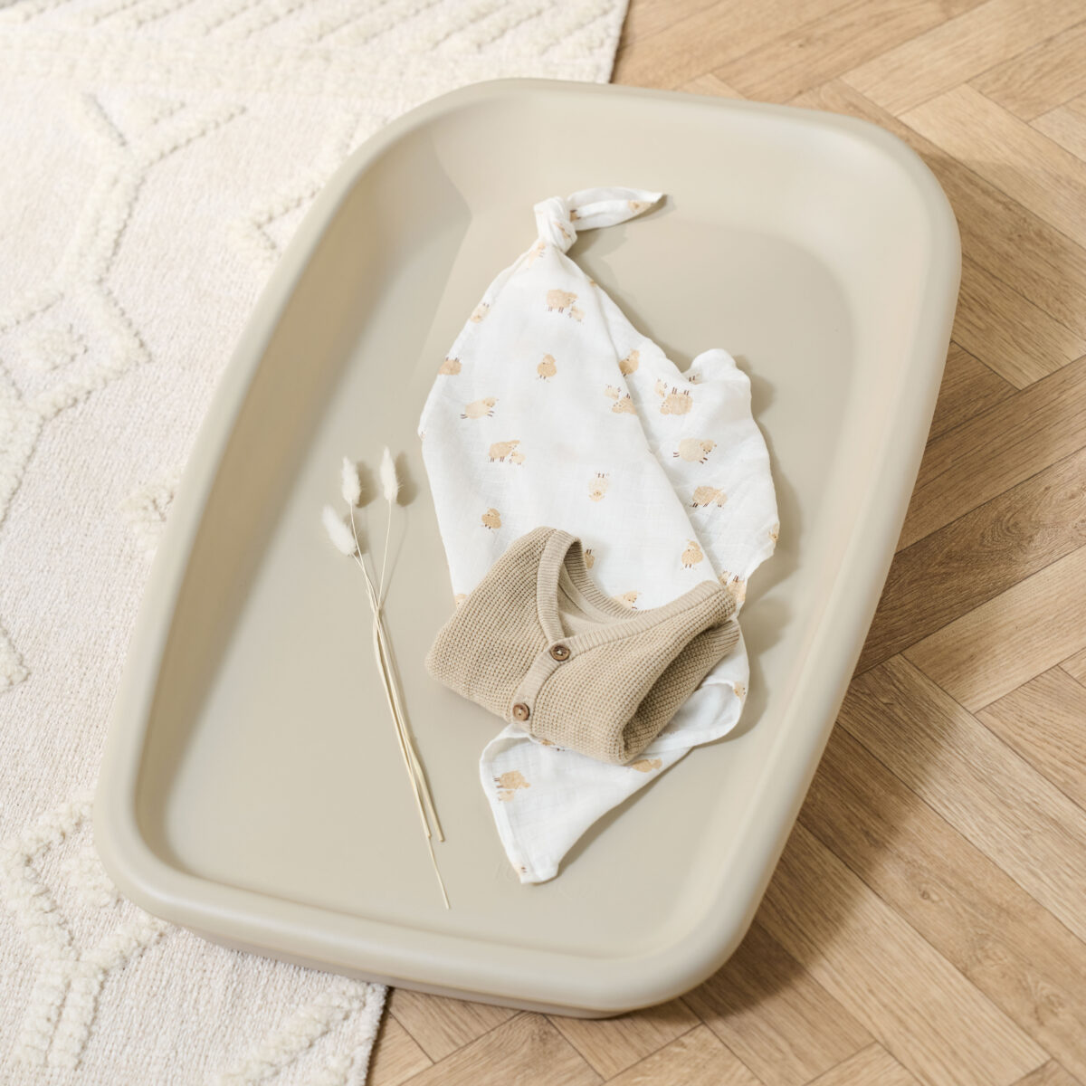 Tutti Bambini Cushi Baby Changing Mat in Cashmere 2