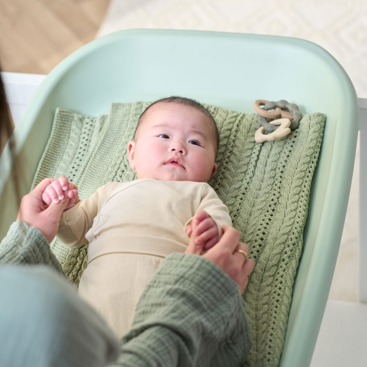 Tutti Bambini Cushi Baby Changing Mat in Leaf 7
