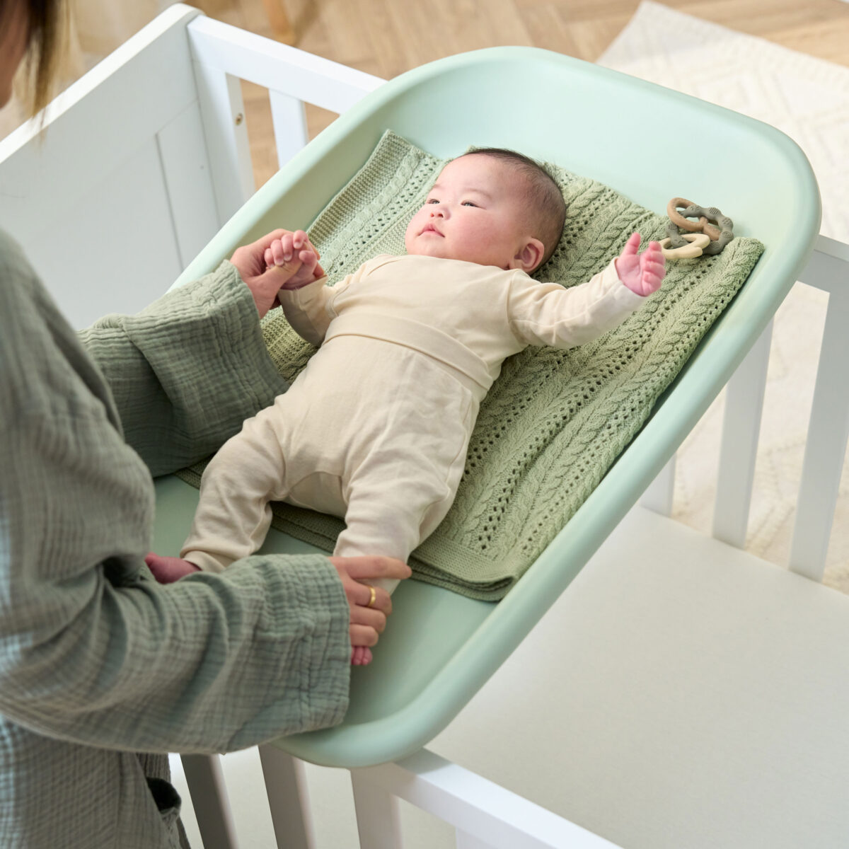 Tutti Bambini Cushi Baby Changing Mat in Leaf 11