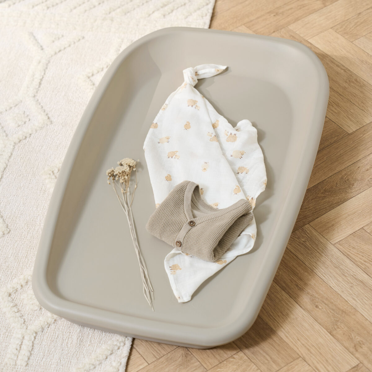 Tutti Bambini Cushi Baby Changing Mat in Mushroom 4