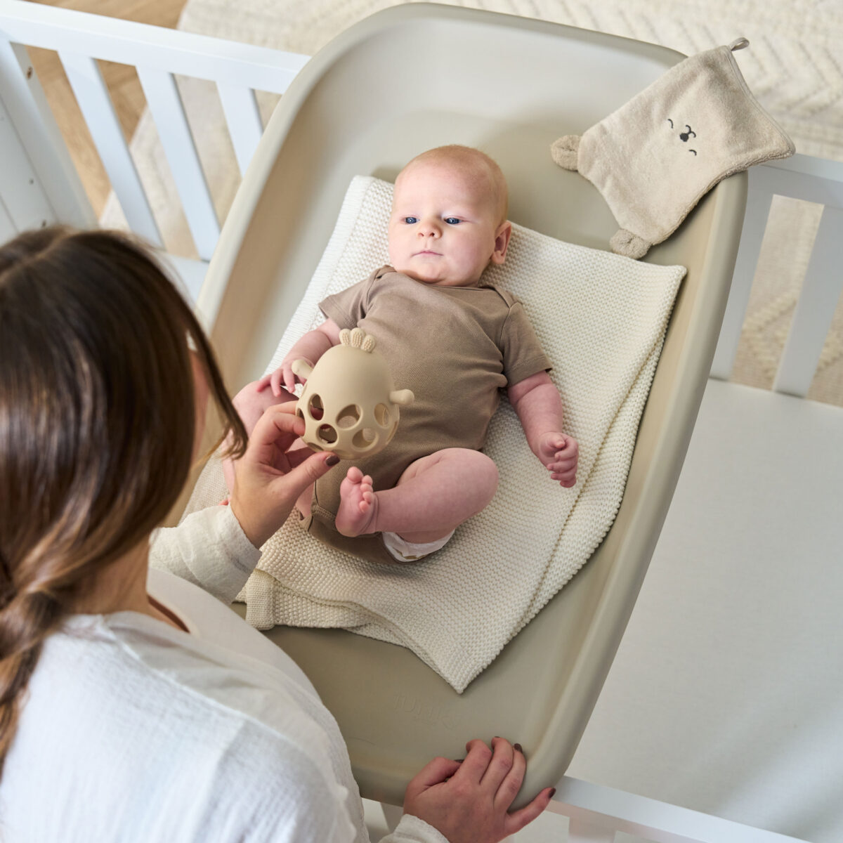 Tutti Bambini Cushi Baby Changing Mat in Mushroom 3