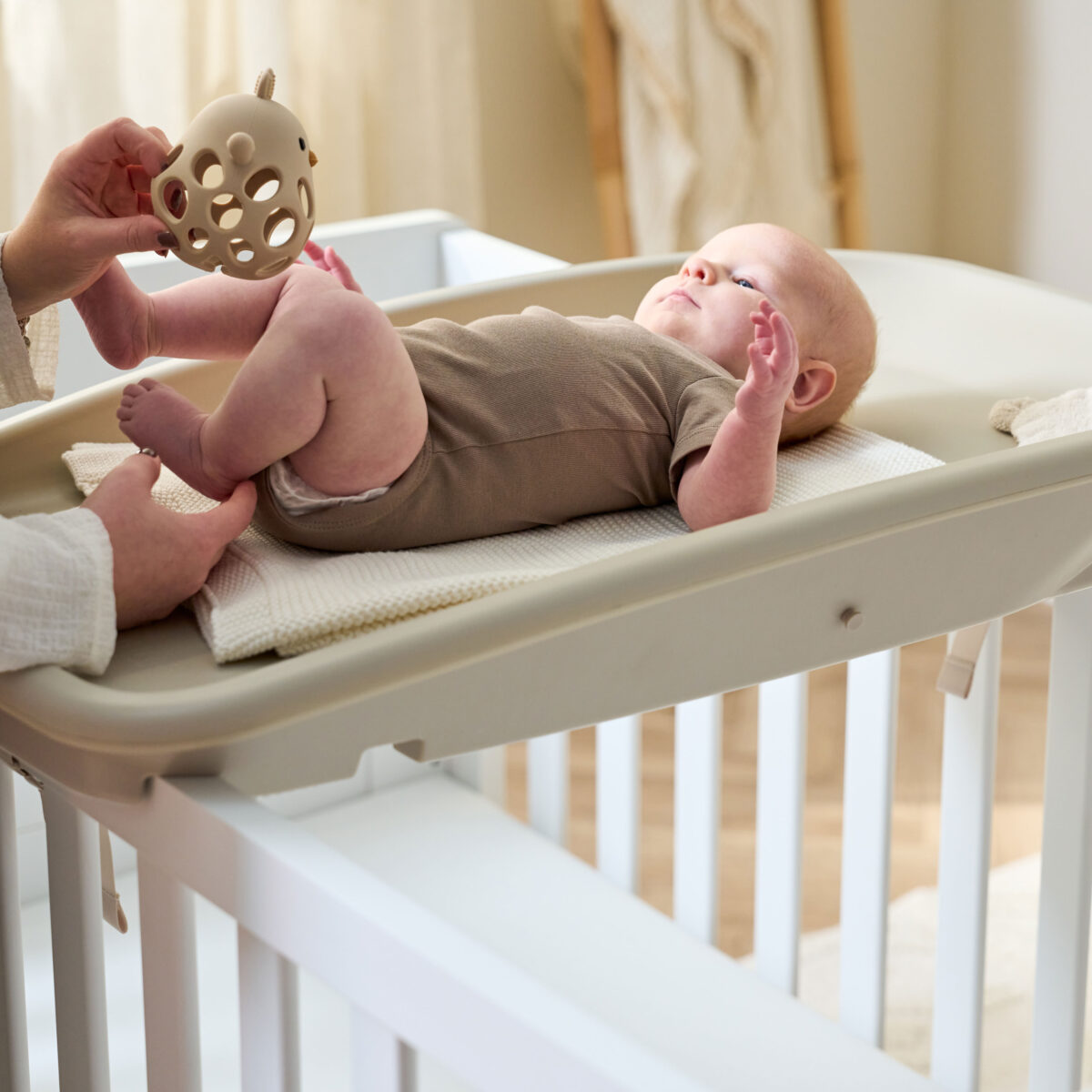 Tutti Bambini Cushi Baby Changing Mat in Mushroom 2